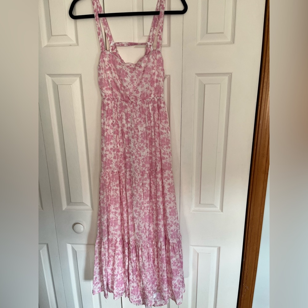 Trixxi Pink Floral Maxi Dress